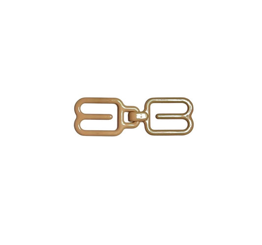 THE GOOD HOOK racer back bra converter clip in BEIGE hides bra straps under racer back tanks, dresses and other clothing so you can wear your favourite bras without your bra straps showing.
